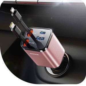 JOYROOM 69W Retractable Car Charger